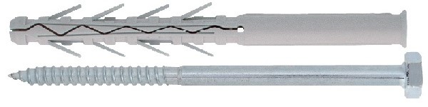 TUP4 Двойноразтварящ дюбел с винт с шестостенна глава