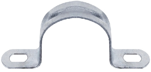 CM Скоба метална за ел.кабел  двойнa