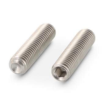 DIN 916 Стопорен винт с вътрешен шестостен вдлъбнат връх INOX A2