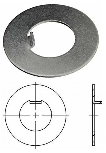 DIN 462 Шайбa осигурителнa с вътр. стопор за гайка