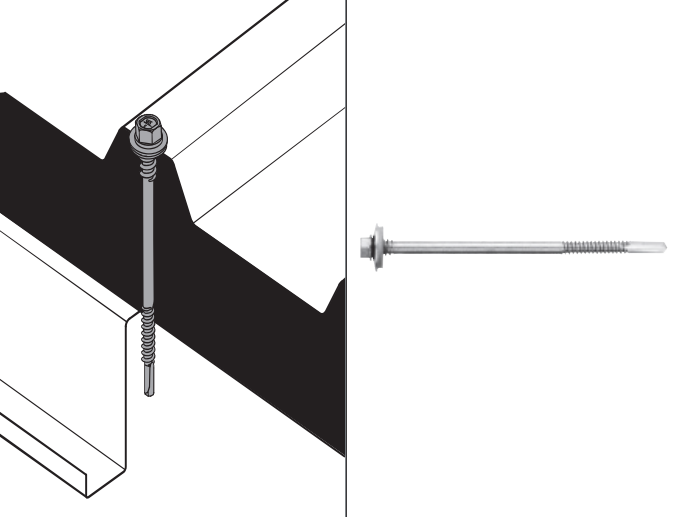 7301 DP Винт самопробивен за сандвич панели DIN 7504K  L5