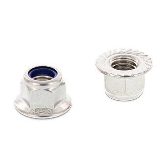 DIN 6926 Гайка фланцова и стопорна (самоосигурителна) INOX A2