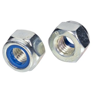 DIN 985, Гайка стопорна, k.8, самоосигур. неметална вложка ZN