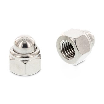 DIN 986 Гайка, глуха, калпаковидна осигур. с неметална вложка A2