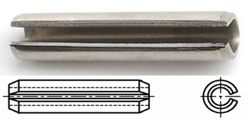DIN 1481 Щифт пружинен INOX A2