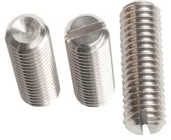 DIN 551 Винт стопорен с плосък връх и шлиц INOX A2