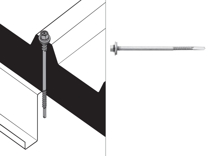 7301 DP Винт самопробивен за сандвич панели DIN 7504K  L12