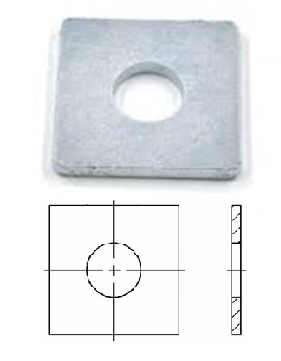 DIN 436 Шайба подложна квадратна