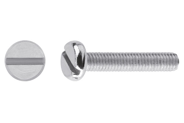 DIN 85 Винт за метал с полуобла глава и прав шлиц