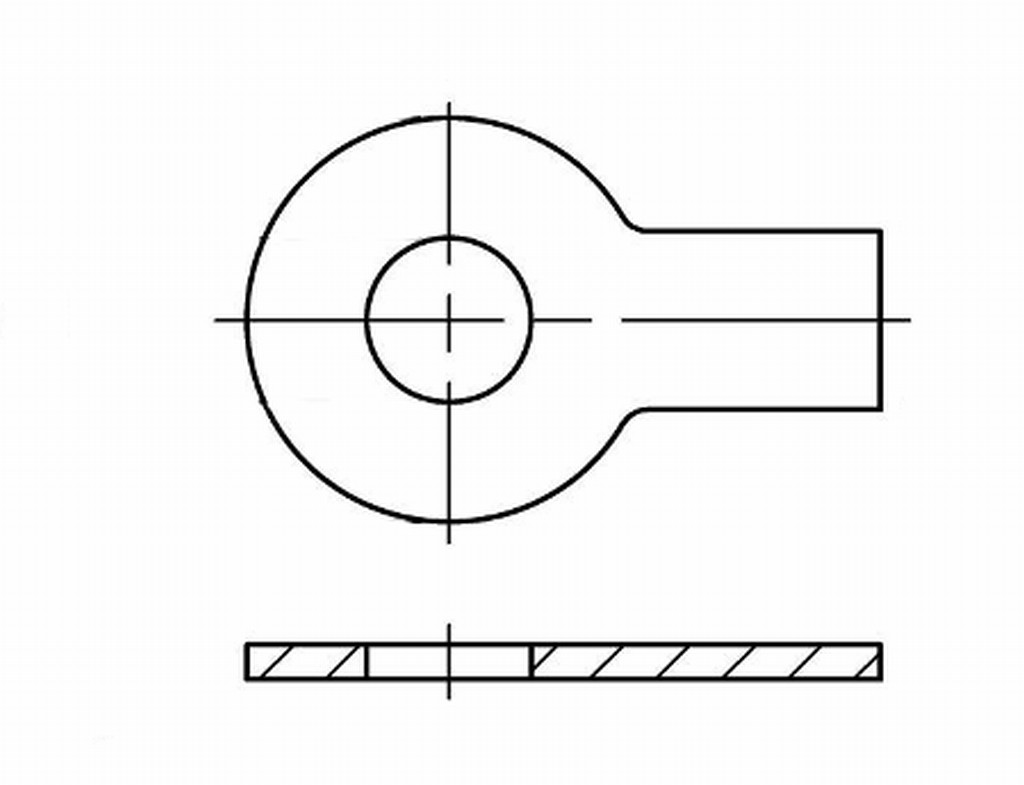 DIN 93 Шайба осигурителна с ухо