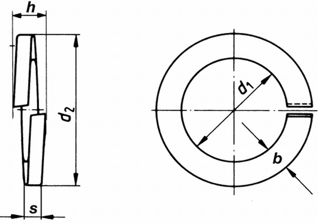 Шайба пружинна Н33 Zn
