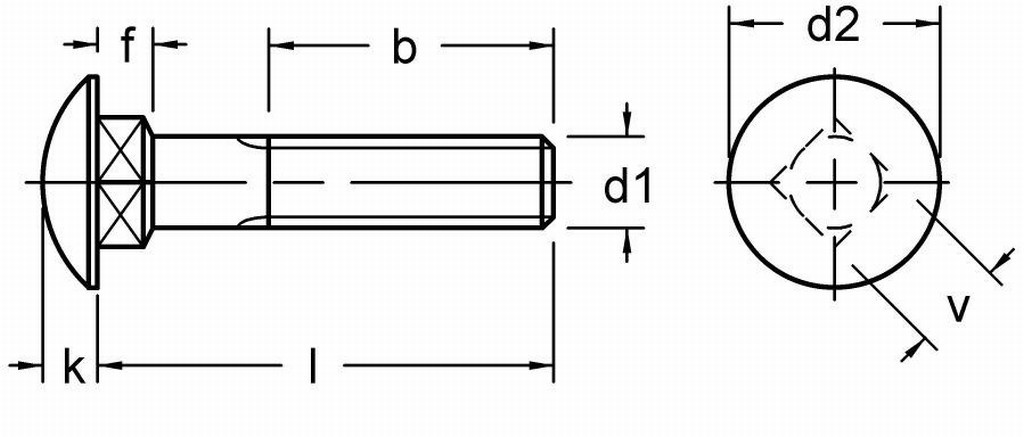 Болт коларски М10х130 Zn