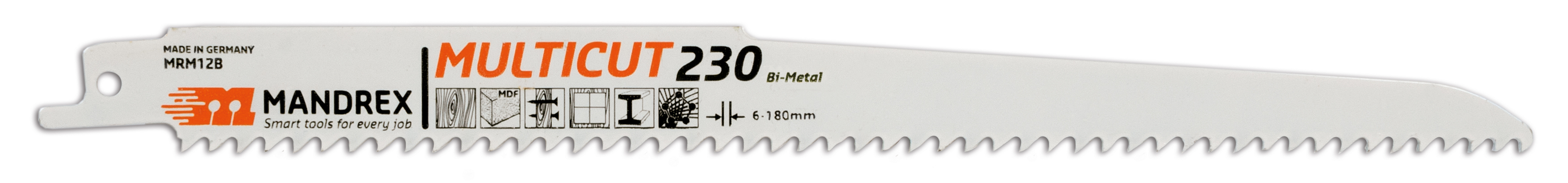 Нож многофункционален за електр. ножовка, за дърво MULTICUT 230x19x1.27