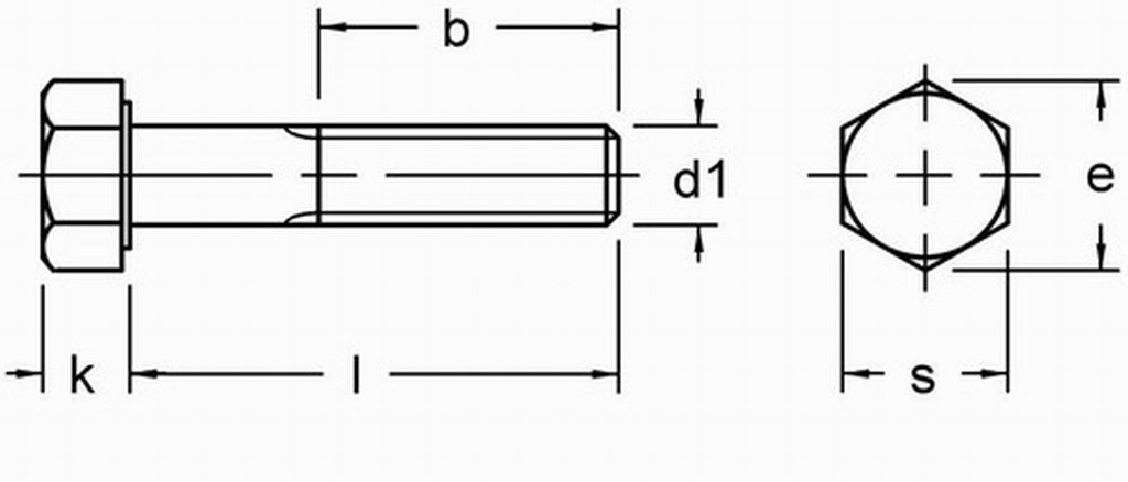 Болт машинен М10х1.25х70 к.8.8 черен