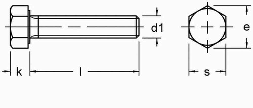 Болт машинен М12х1.5х25 к.8.8 черен