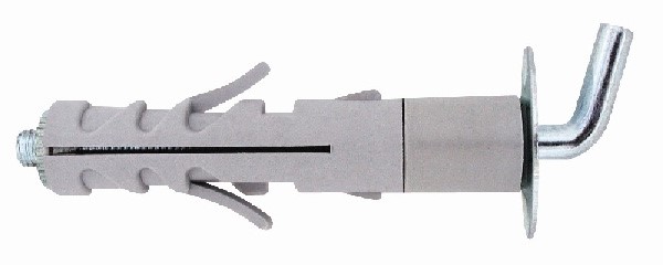 Комплект удължен дюбел с къса кука ф9х49/М4
