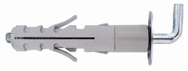 Комплект удължен дюбел със средна кука 90° ф12х57/М5