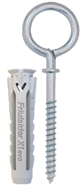Комплект дюбел X1 с кука затворена ф6х30