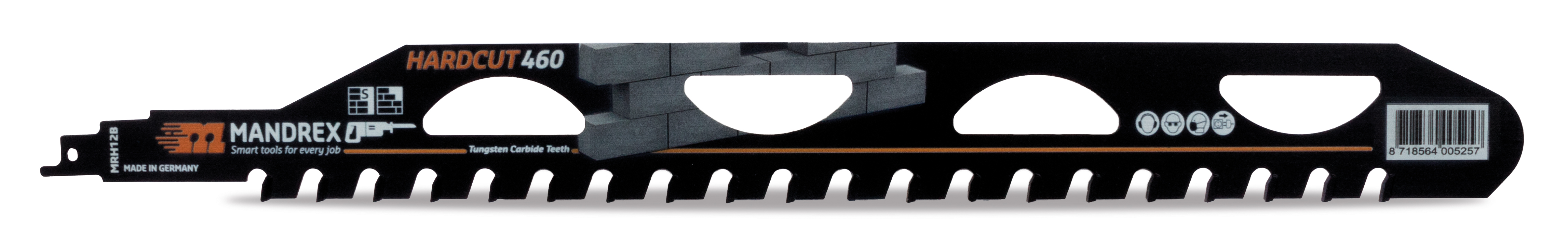 Нож профес. за прободен трион за тухла,гипсок.,камък HARDCUT 460mm